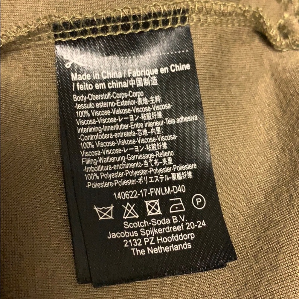 Scotch&Soda Maison Crop Camo Camp Hoodie Jacket - Picture 9 of 10